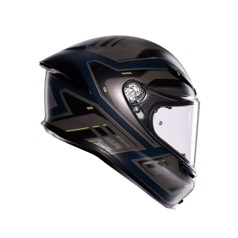 AGV K6 S Enhance Matt Grey/Yellow Fluo Helmet