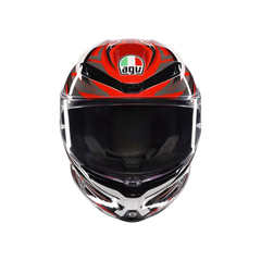 AGV K6 S Reeval White/Red/Grey Helmet