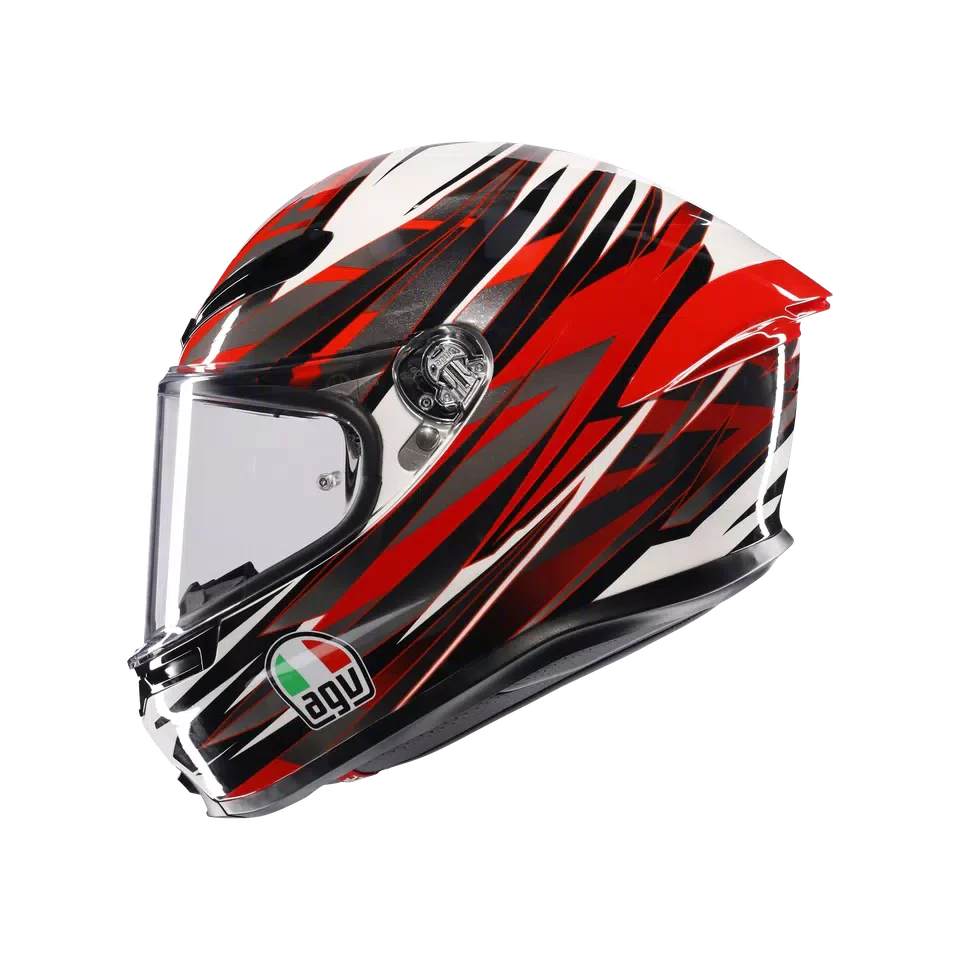 AGV K6 S Reeval White/Red/Grey Helmet