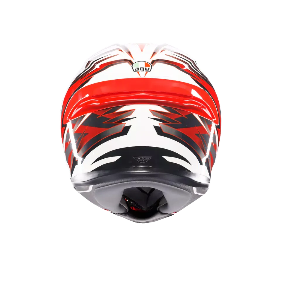 AGV K6 S Reeval White/Red/Grey Helmet
