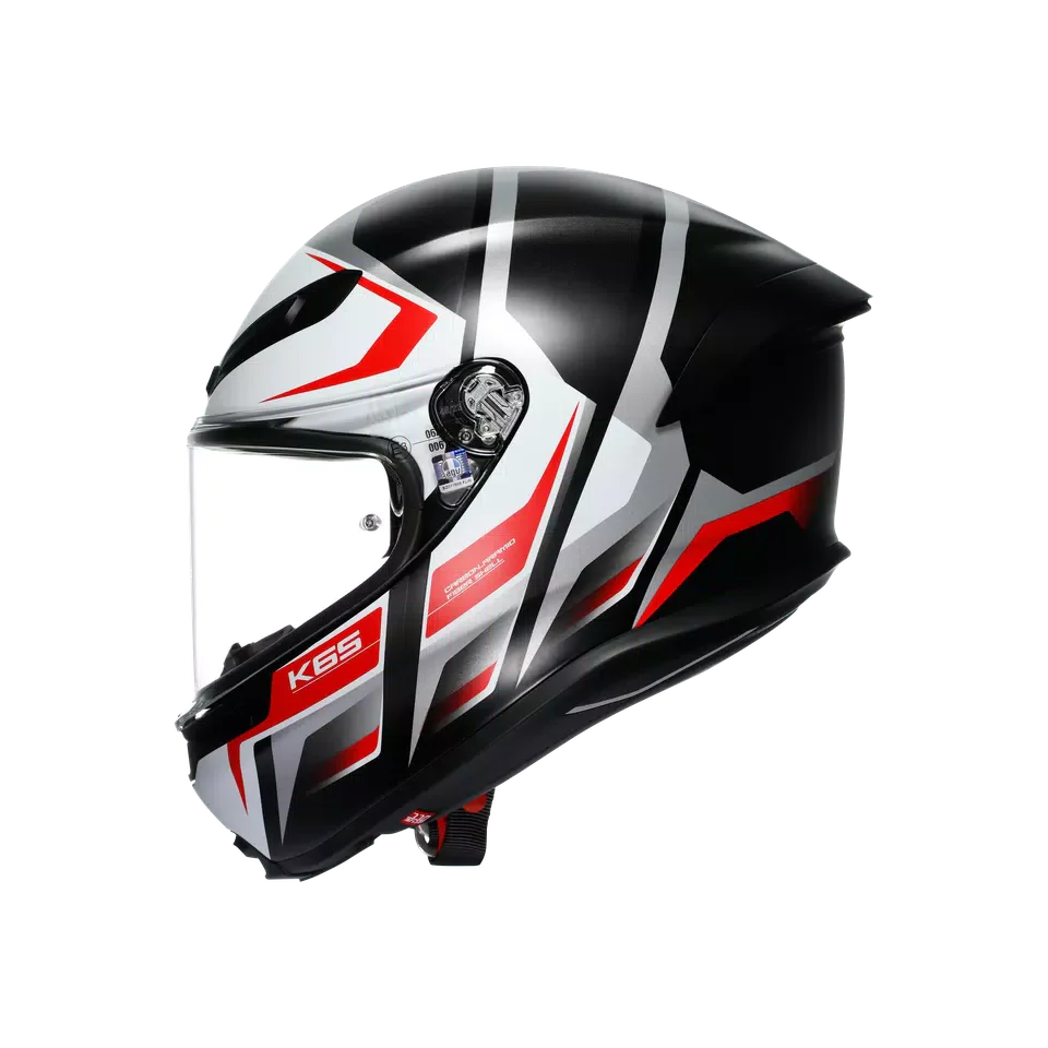 AGV K6 S Karve Matt Black/White/Red Helmet