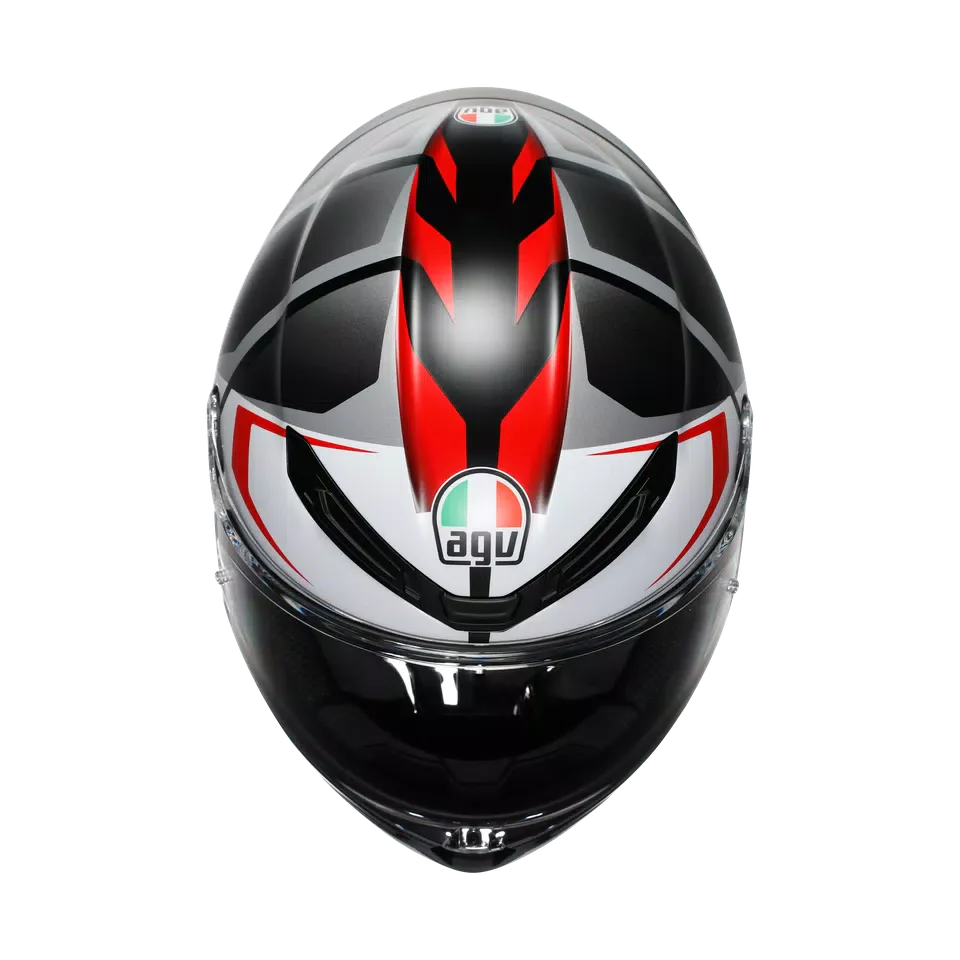 AGV K6 S Karve Matt Black/White/Red Helmet