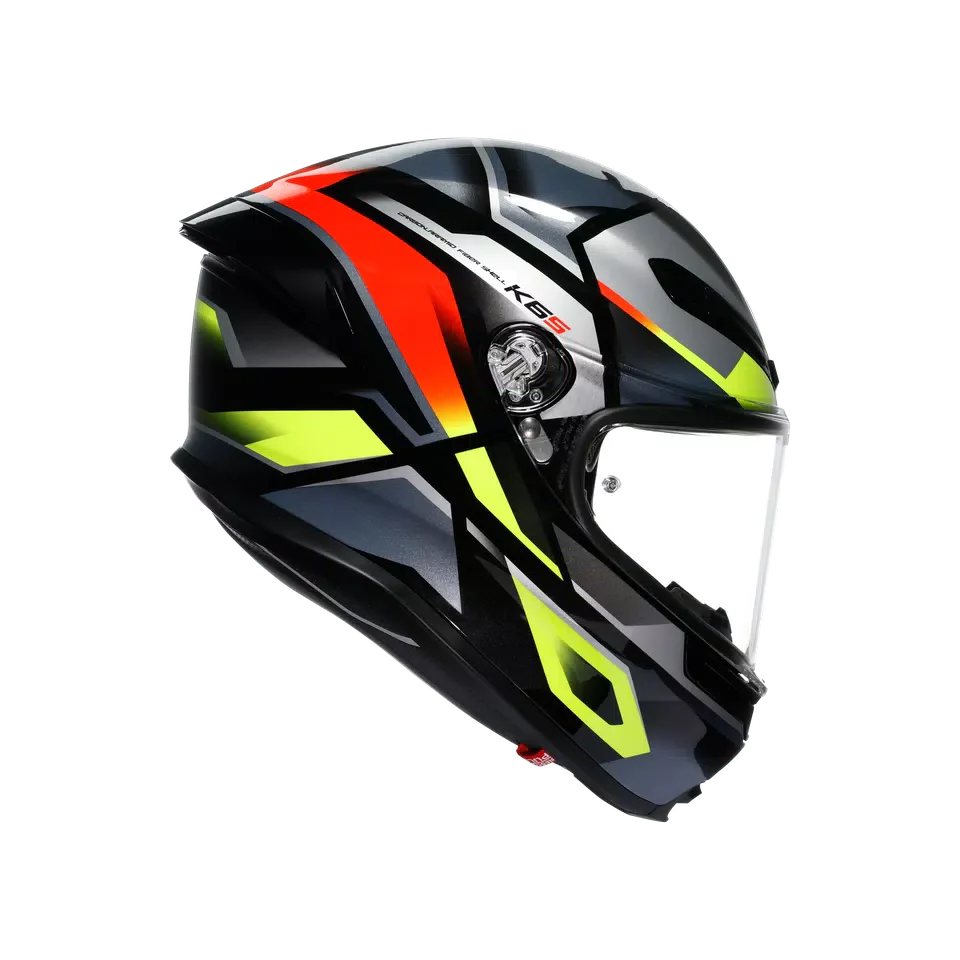 AGV K6 S Erazer Black/Red/Yellow Fluo Helmet
