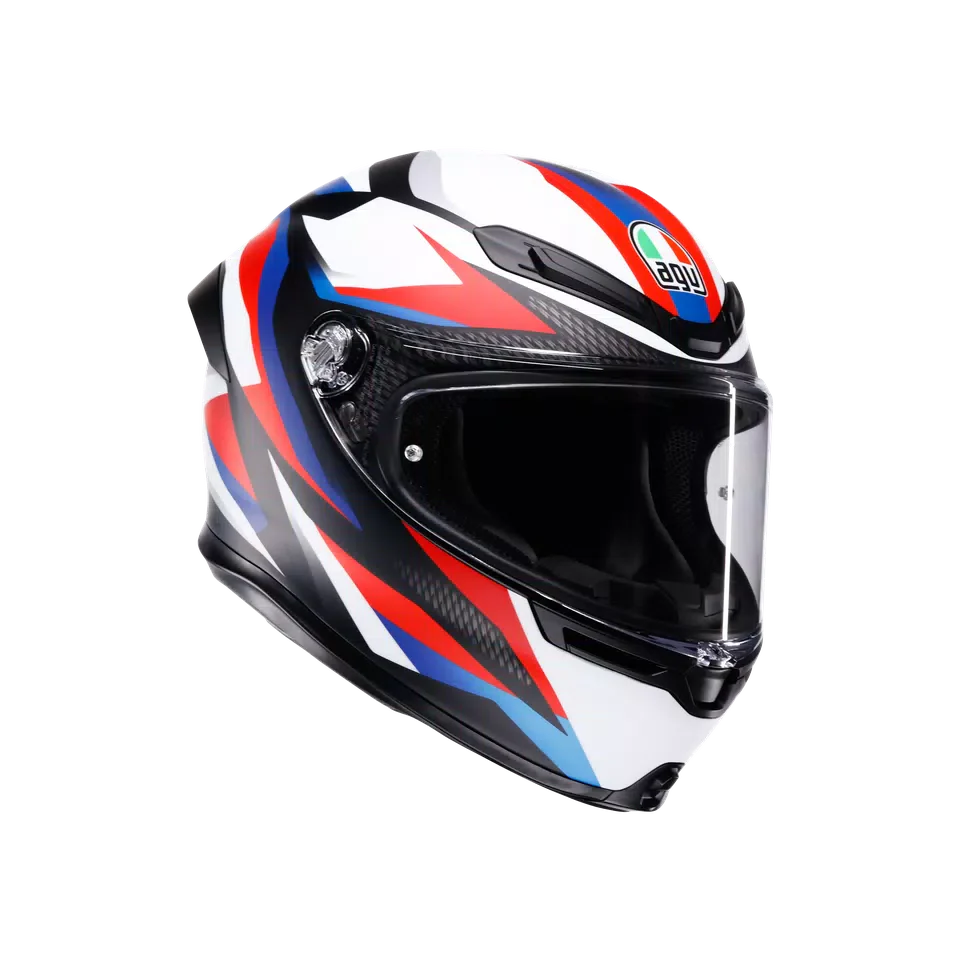 AGV K6 S Timewarp Matt Black/Red/Blue Helmet