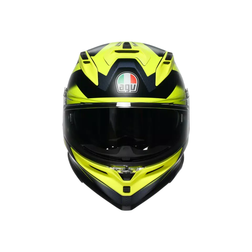 AGV K7 MPLK Glimpse Matt Black/Yellow Fluo Helmet