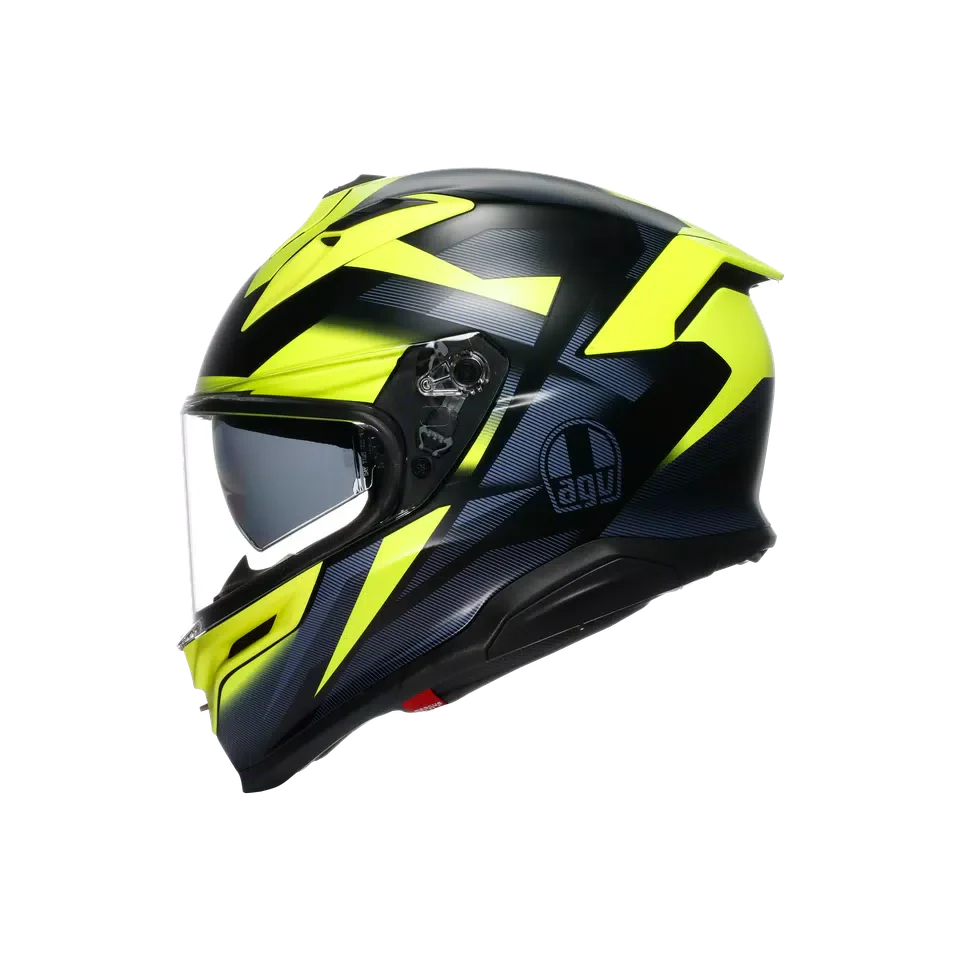 AGV K7 MPLK Glimpse Matt Black/Yellow Fluo Helmet