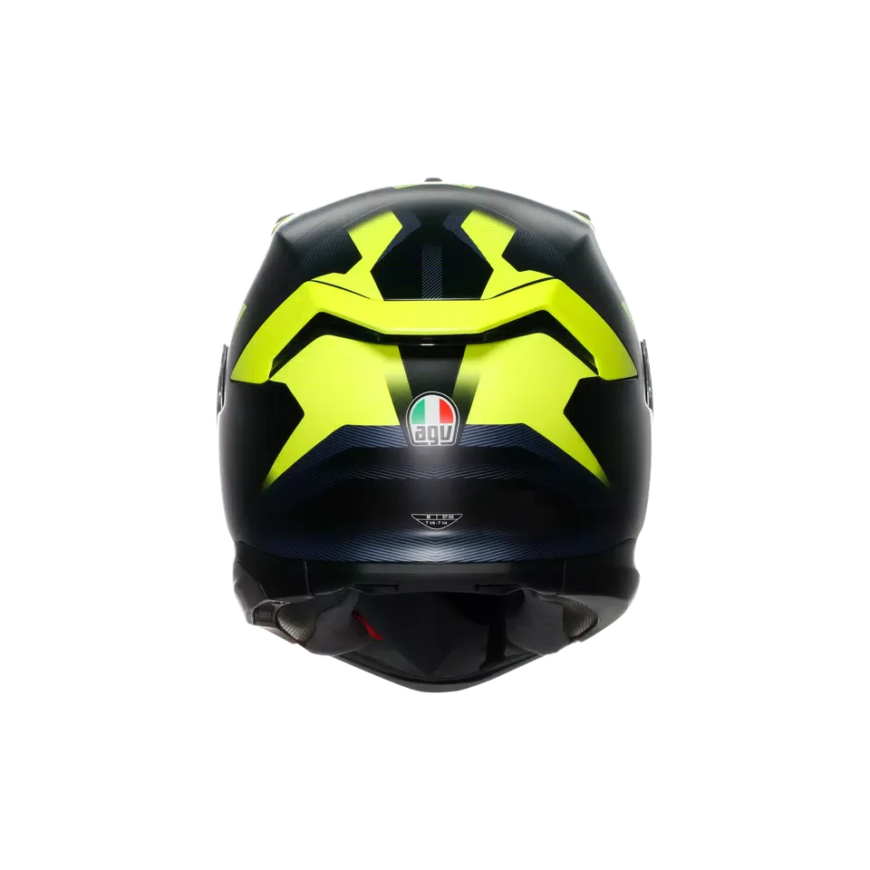 AGV K7 MPLK Glimpse Matt Black/Yellow Fluo Helmet