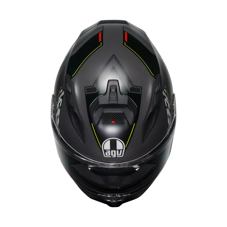 AGV K7 MPLK Kyber Matt Grey/Yellow Fluo Helmet