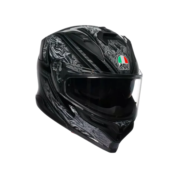 AGV K7 MPLK Damascus Black/Silver Helmet