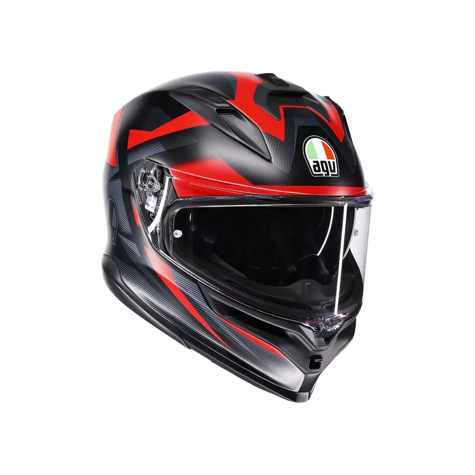 AGV K7 MPLK Glimpse Matt Black/Red Helmet