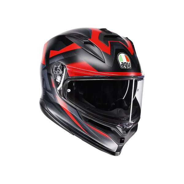 AGV K7 MPLK Glimpse Matt Black/Red Helmet