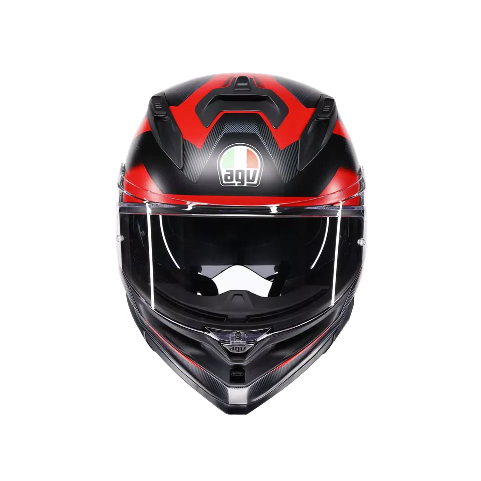 AGV K7 MPLK Glimpse Matt Black/Red Helmet