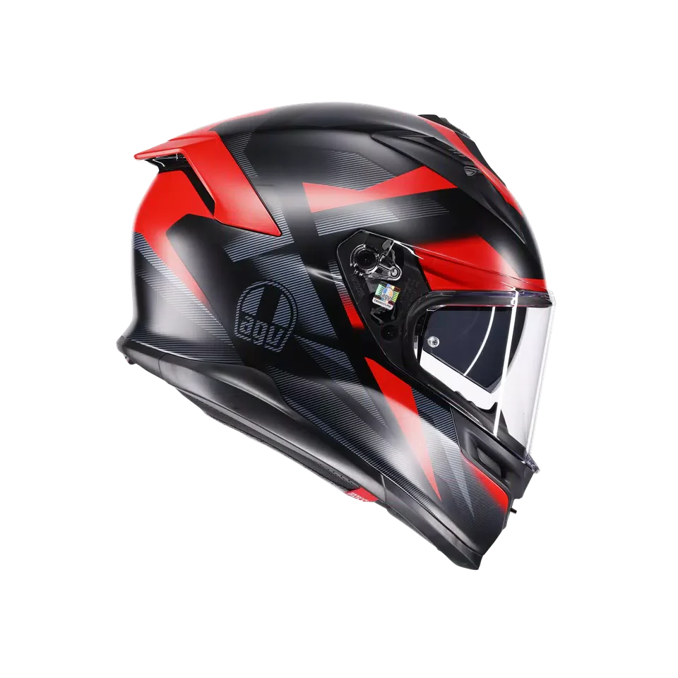 AGV K7 MPLK Glimpse Matt Black/Red Helmet