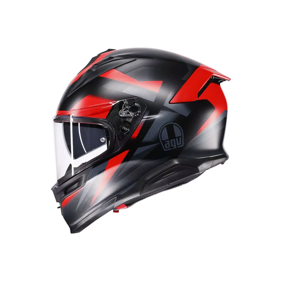 AGV K7 MPLK Glimpse Matt Black/Red Helmet
