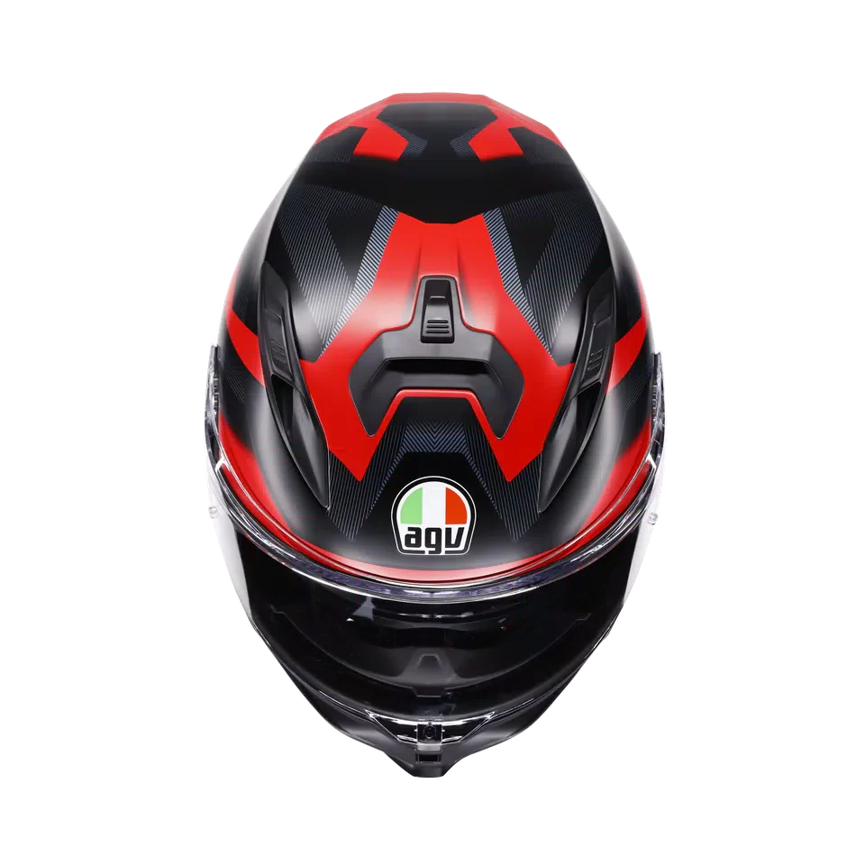 AGV K7 MPLK Glimpse Matt Black/Red Helmet