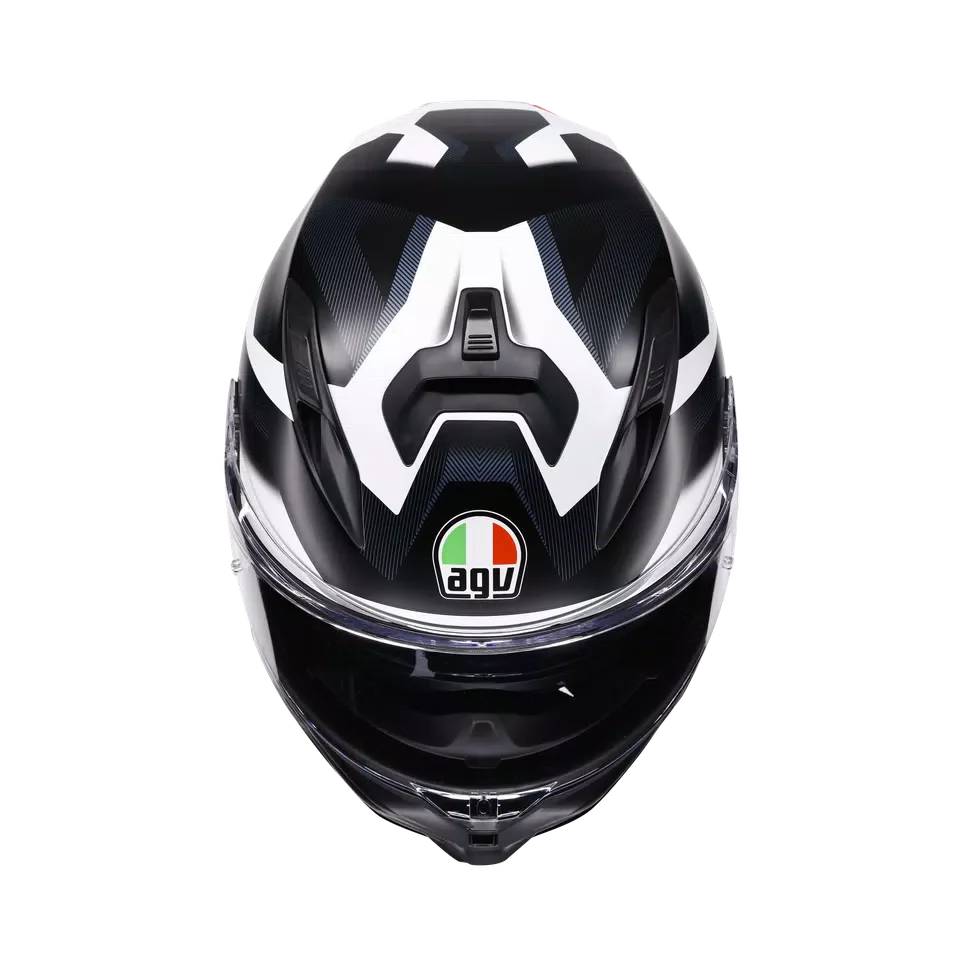 AGV K7 MPLK Glimpse Matt Black/White Helmet