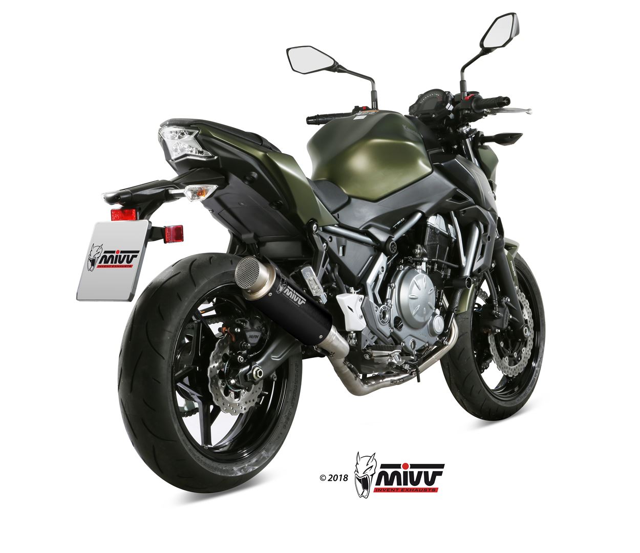 Mivv GP Pro Full Exhaust System for Kawasaki Z650 2017-22