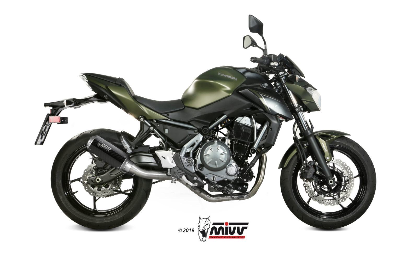 Mivv MK3 Full Exhaust System for Kawasaki Z650 2017-22