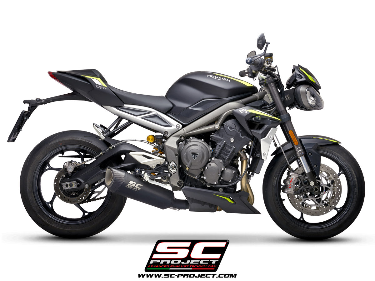 SC Project SC1-R Slip-On Exhaust for Triumph Street Triple RS 2020-22