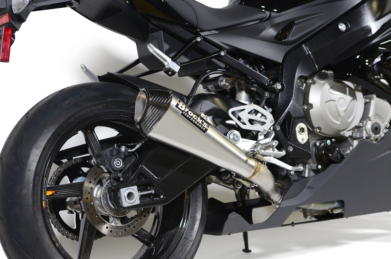 Brocks CT Megaphone Full Exhaust System w/ 17" Muffler for BMW S1000RR