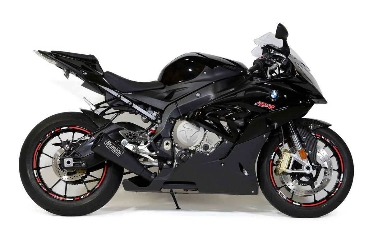 Brocks Alien Head 2 Full Exhaust System Black 14'' Muffler for BMW S1000RR
