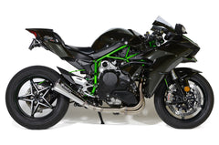 Brocks Alien Head 2 Full Exhaust System Natural 14" Muffler for Kawasaki Ninja H2