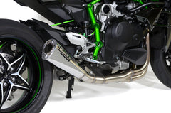 Brocks Alien Head 2 Full Exhaust System Natural 14" Muffler for Kawasaki Ninja H2