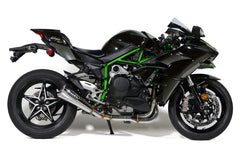 Brocks Alien Head 2 Full Exhaust System Polished 14" Muffler for Kawasaki Ninja H2