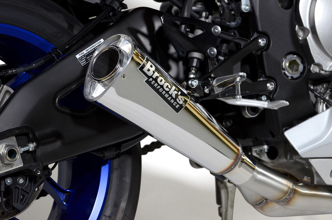 Brocks Single Alien Head Slip-On for Yamaha R1