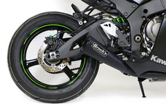 Brocks Alien Head 2 Full Exhaust System Black 14" Muffler for Kawasaki ZX-10R