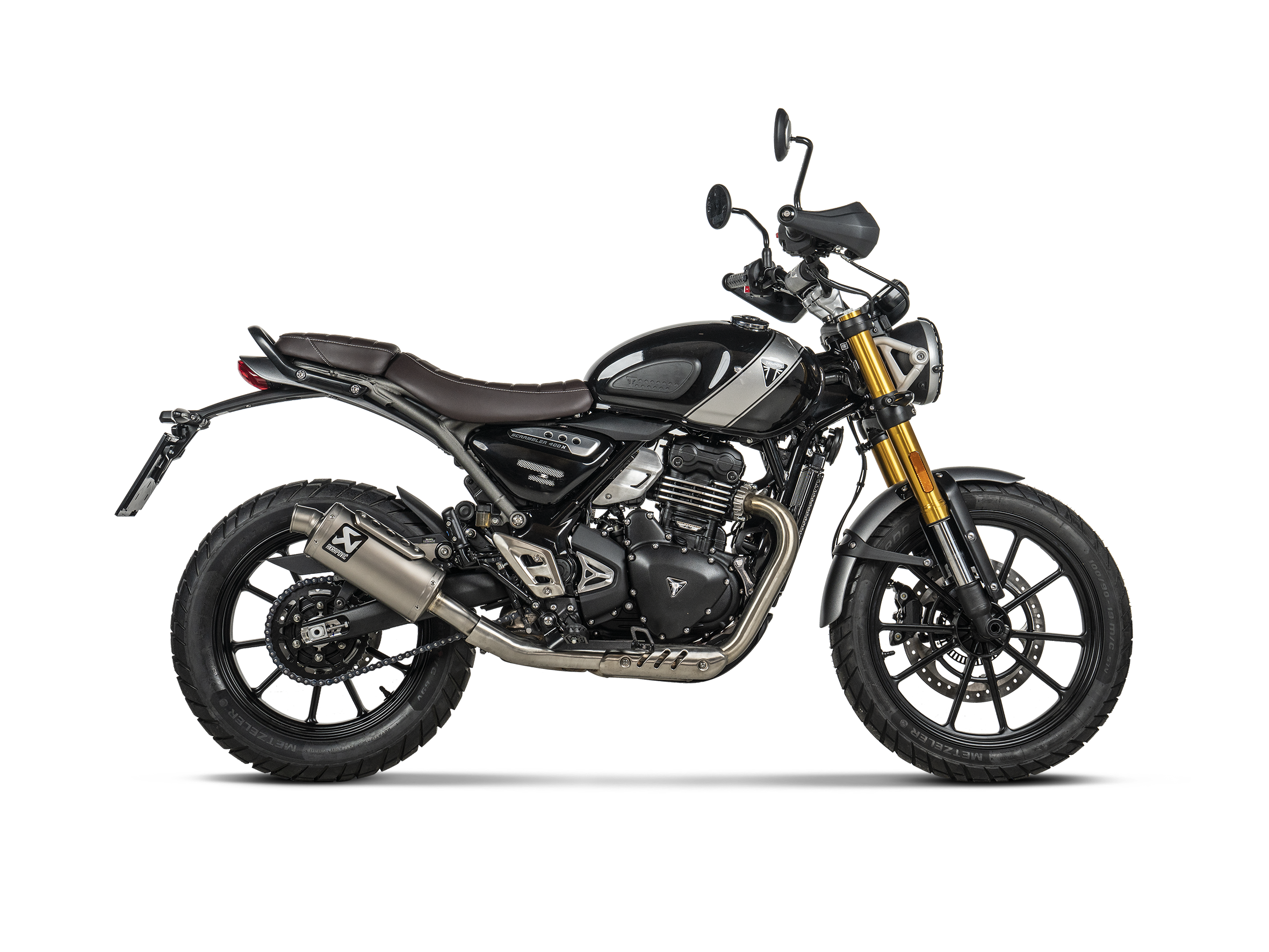Akrapovic Titanium Slip-On Exhaust for Triumph Scrambler 400 X