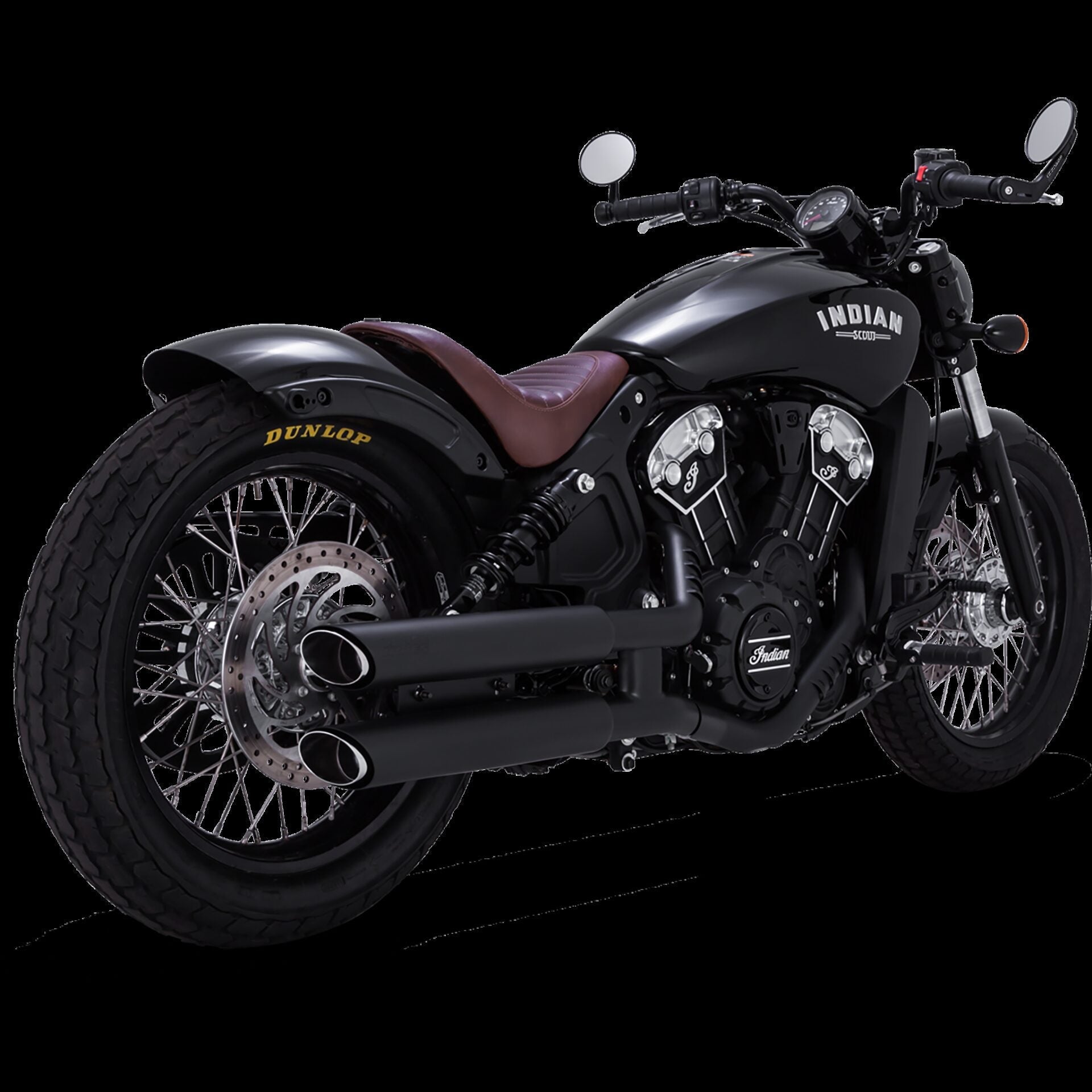 Vance and Hines Twin Slash 3″ Slip-On Exhaust for Indian Scout Bobber