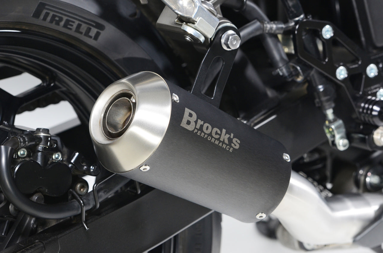 Brocks VZ9 Veloce Full Exhaust System with Electro-Black Muffler for Kawasaki Ninja 300