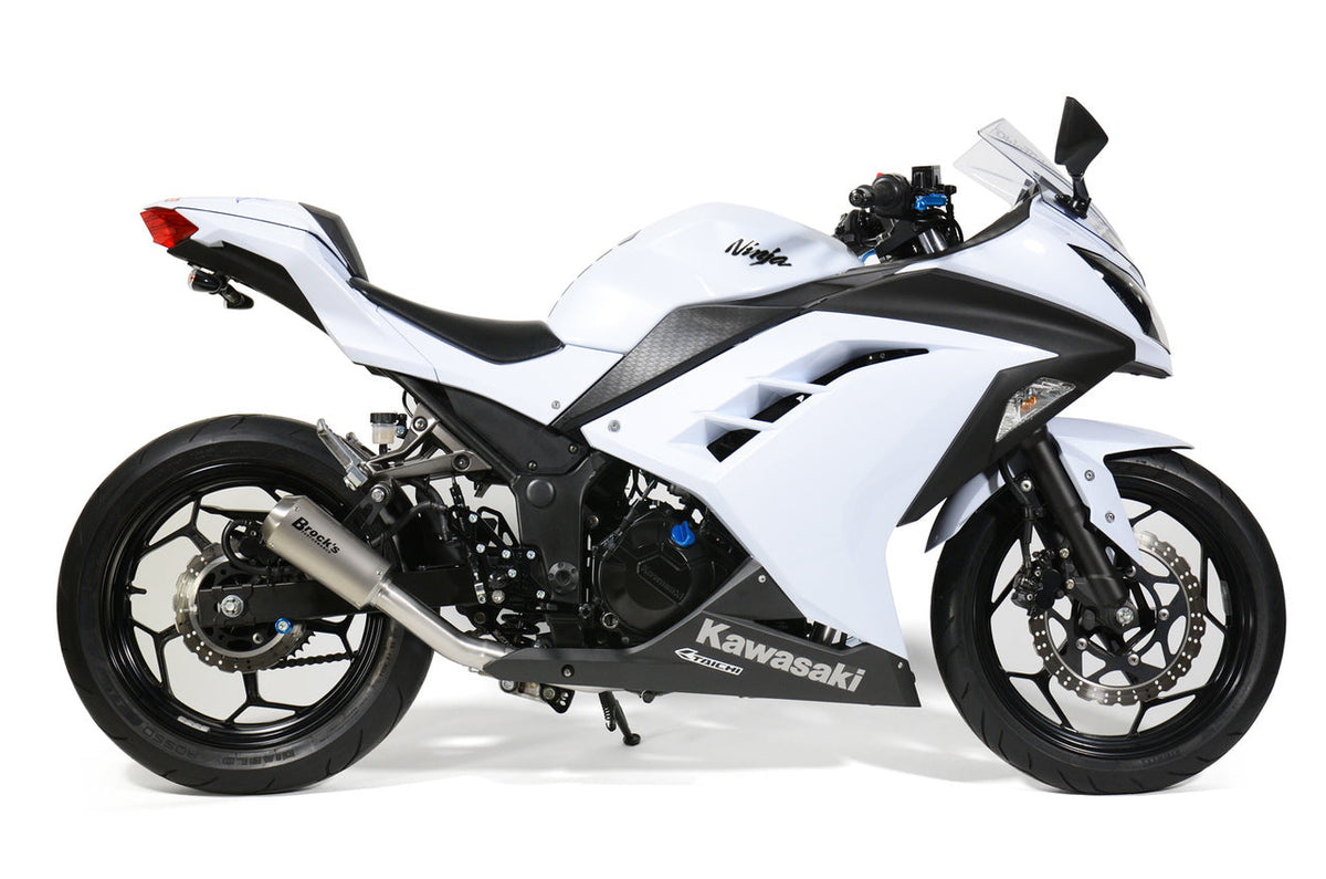 Brocks VZ9 Veloce Full Exhaust System with Titanium Muffler for Kawasaki Ninja 300