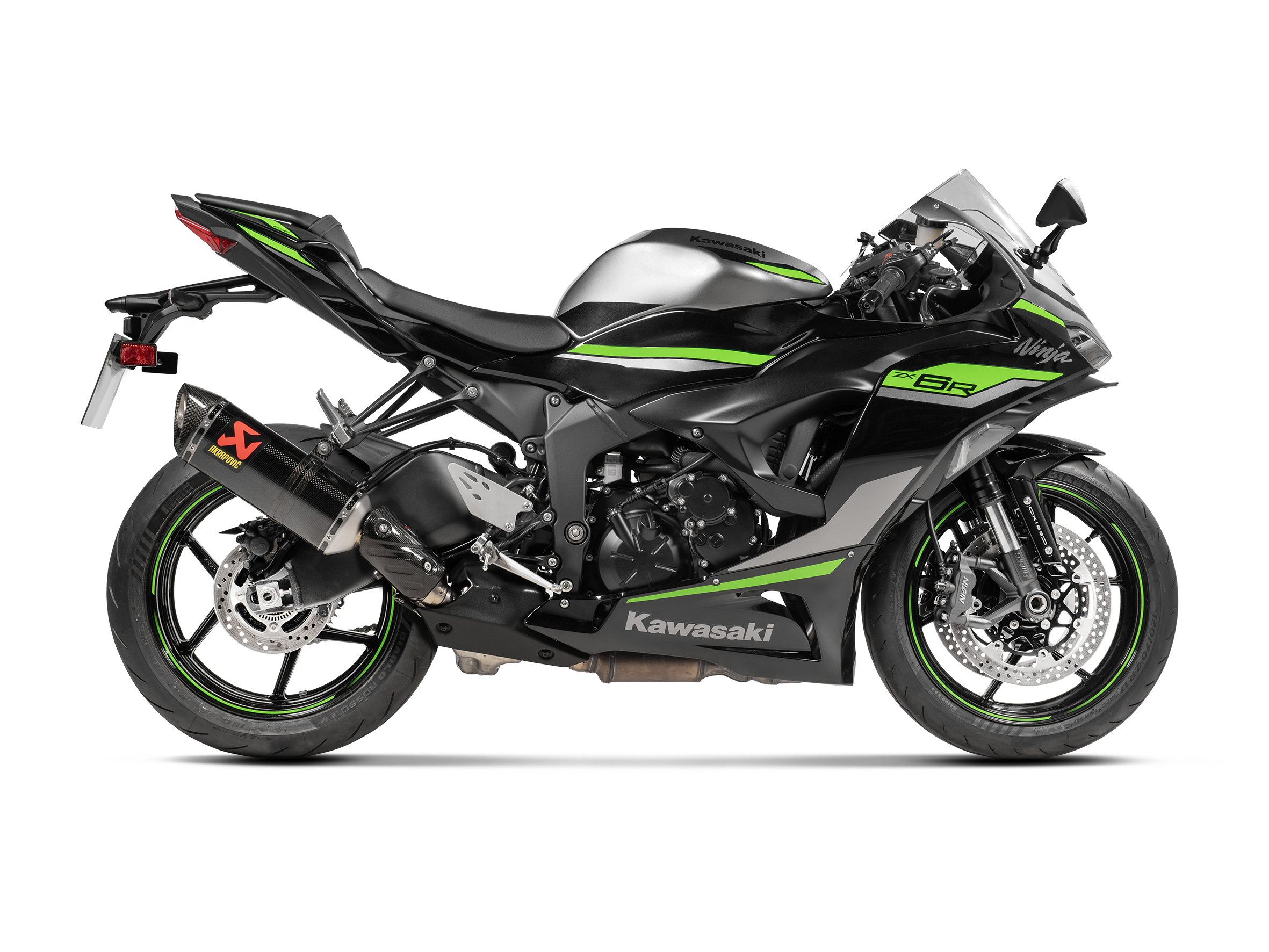 Akrapovic Carbon Slip-On Exhaust for Kawasaki ZX-6R