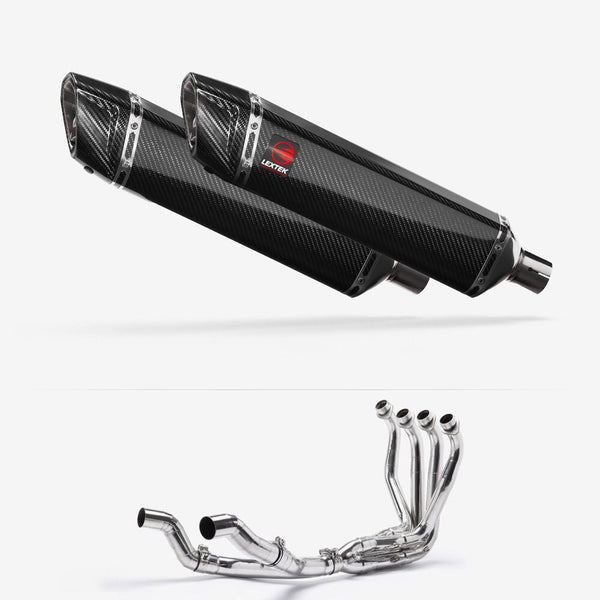 Lextek Carbon Fibre SP7C Twin Full Exhaust System for Kawasaki Ninja 1000SX