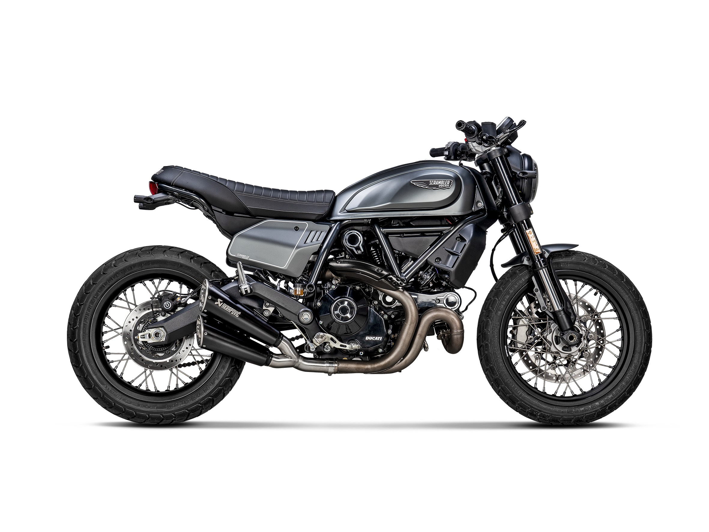 Akrapovic Slip-On Exhaust for Ducati Scrambler Desert Sled 2021-22