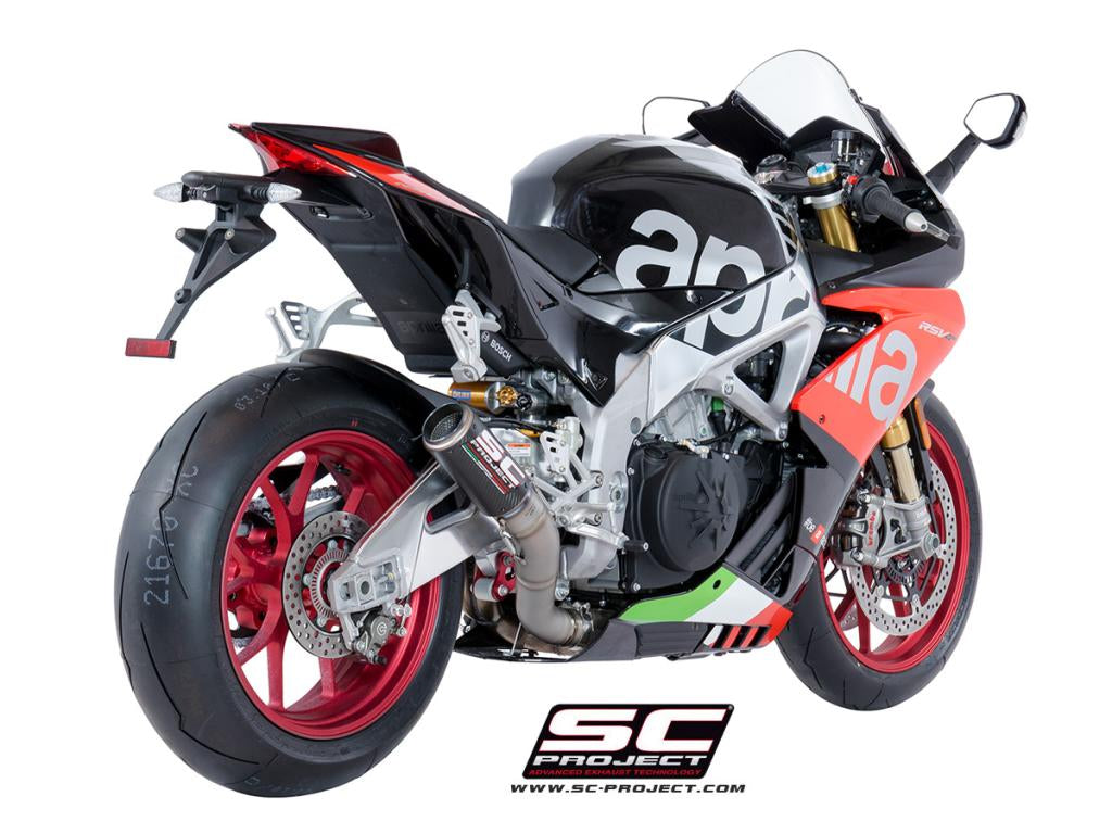 SC Project CR-T High Position Slip-On Exhaust for Aprilia RSV4 RR
