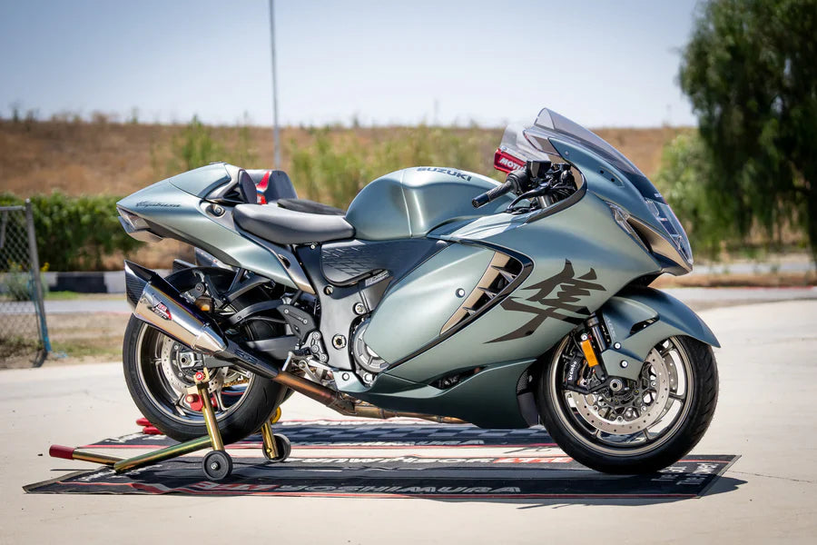 Yoshimura R-11SQ-R Dual Stainless Slip-On Exhaust for Suzuki Hayabusa Gen3