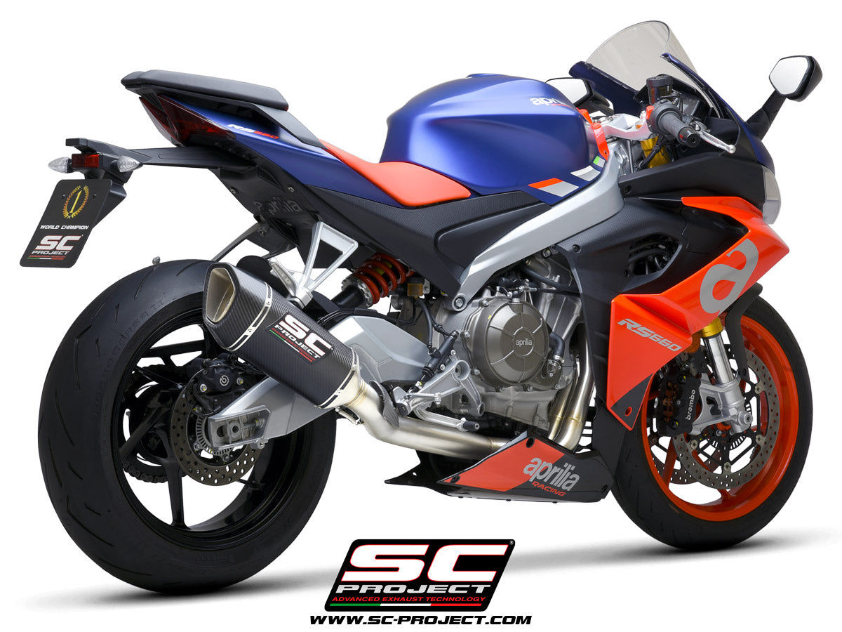 SC Project CR-T Full Exhaust System Stainless For Aprilia RS 660 20-22