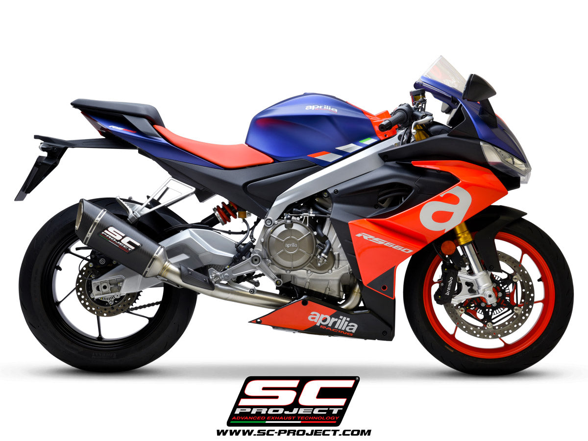 SC Project CR-T Full Exhaust System Stainless For Aprilia RS 660 20-22