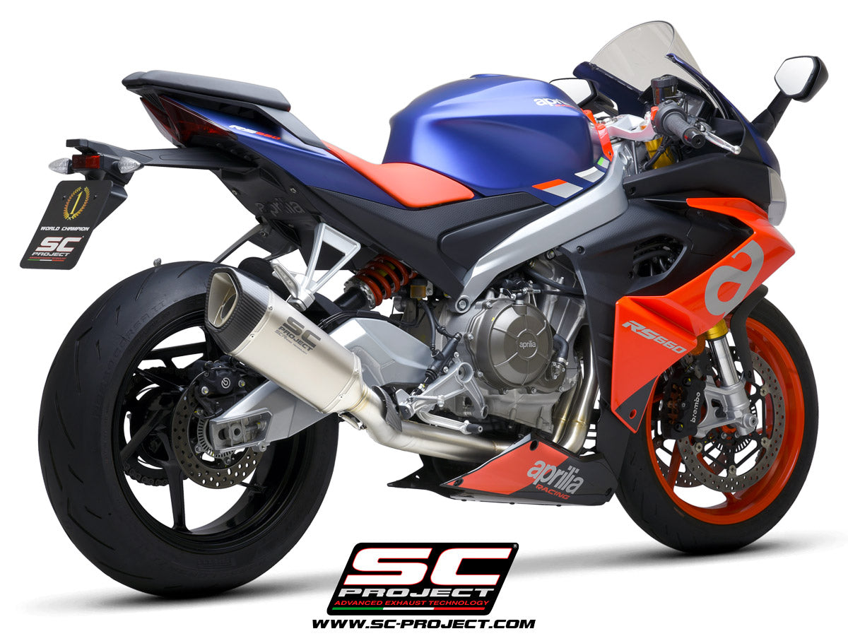 SC Project CR-T Full Exhaust System Stainless For Aprilia RS 660 20-22