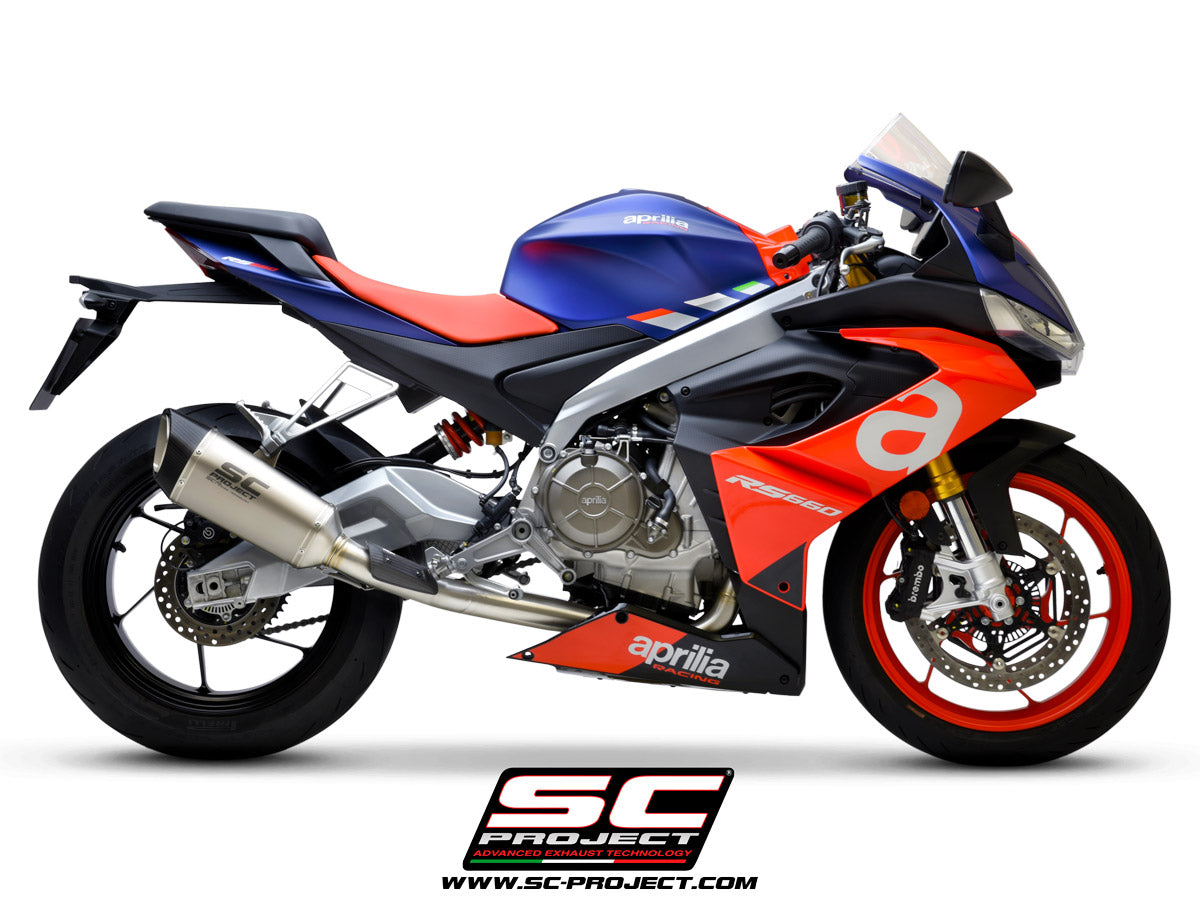 SC Project CR-T Full Exhaust System Stainless For Aprilia RS 660 20-22