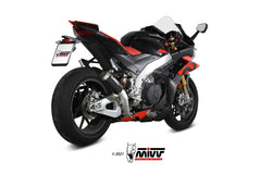 Mivv MK3 Carbon Slip-On Exhaust for Aprilia RSV4 2021-22