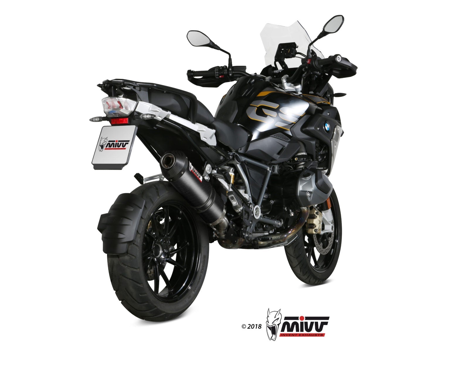 Mivv Oval Slip-On Exhaust for BMW R 1250 GSA 2019-22