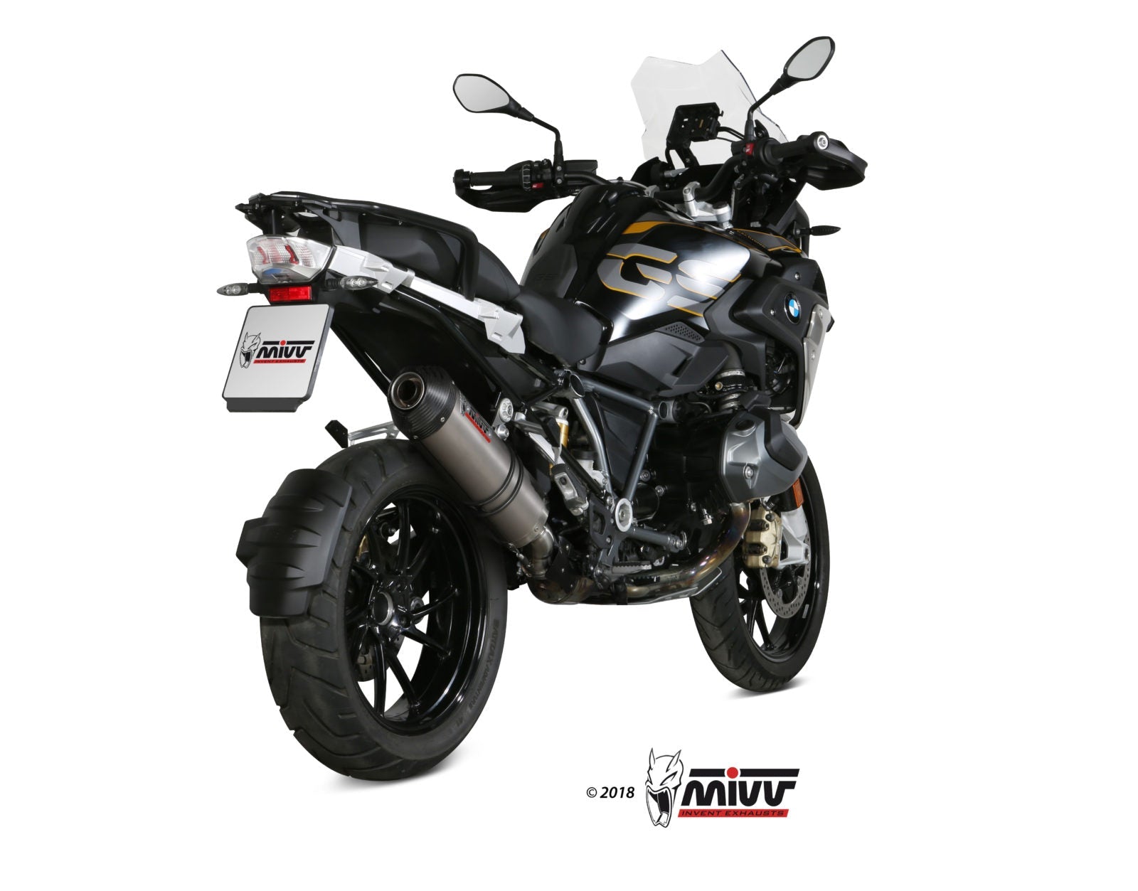 Mivv Oval Slip-On Exhaust for BMW R 1250 GSA 2019-22