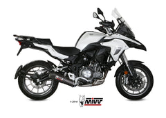 Mivv Oval Slip-On Exhaust for Benelli TRK 502