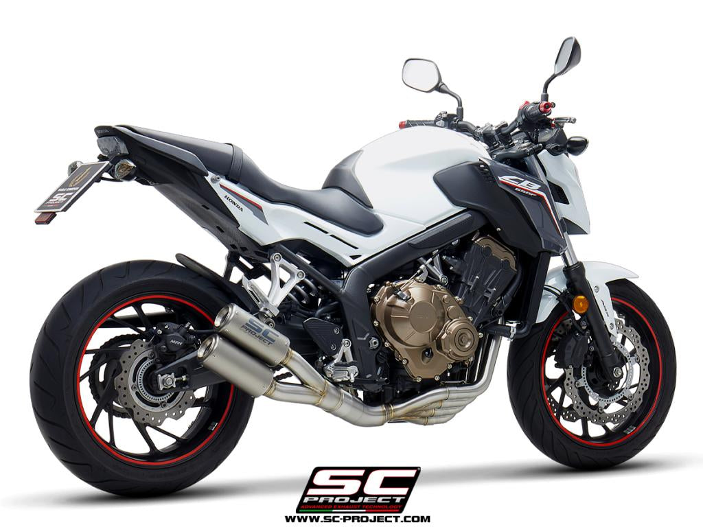 SC Project Twin CR-T Full Exhaust for HONDA CB650F (2017-18)
