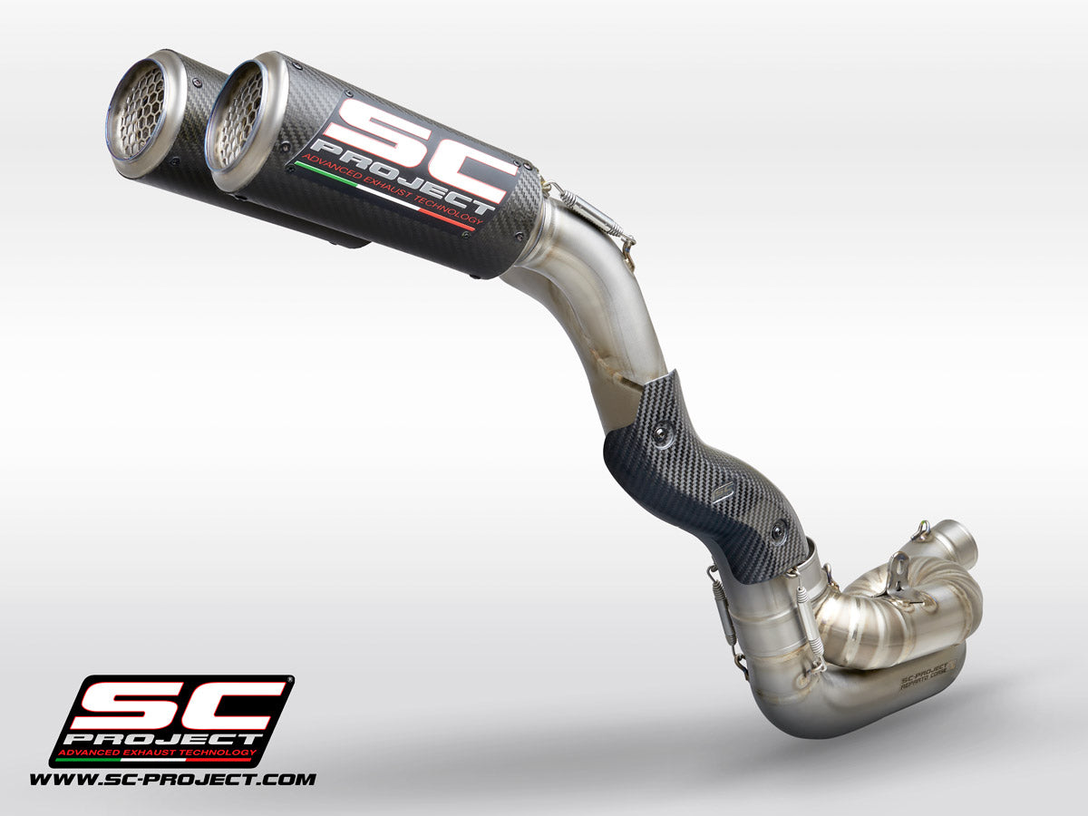 SC Project CR-T M2 2-1-2 Half Exhaust System for Ducati Streetfighter V4 2020