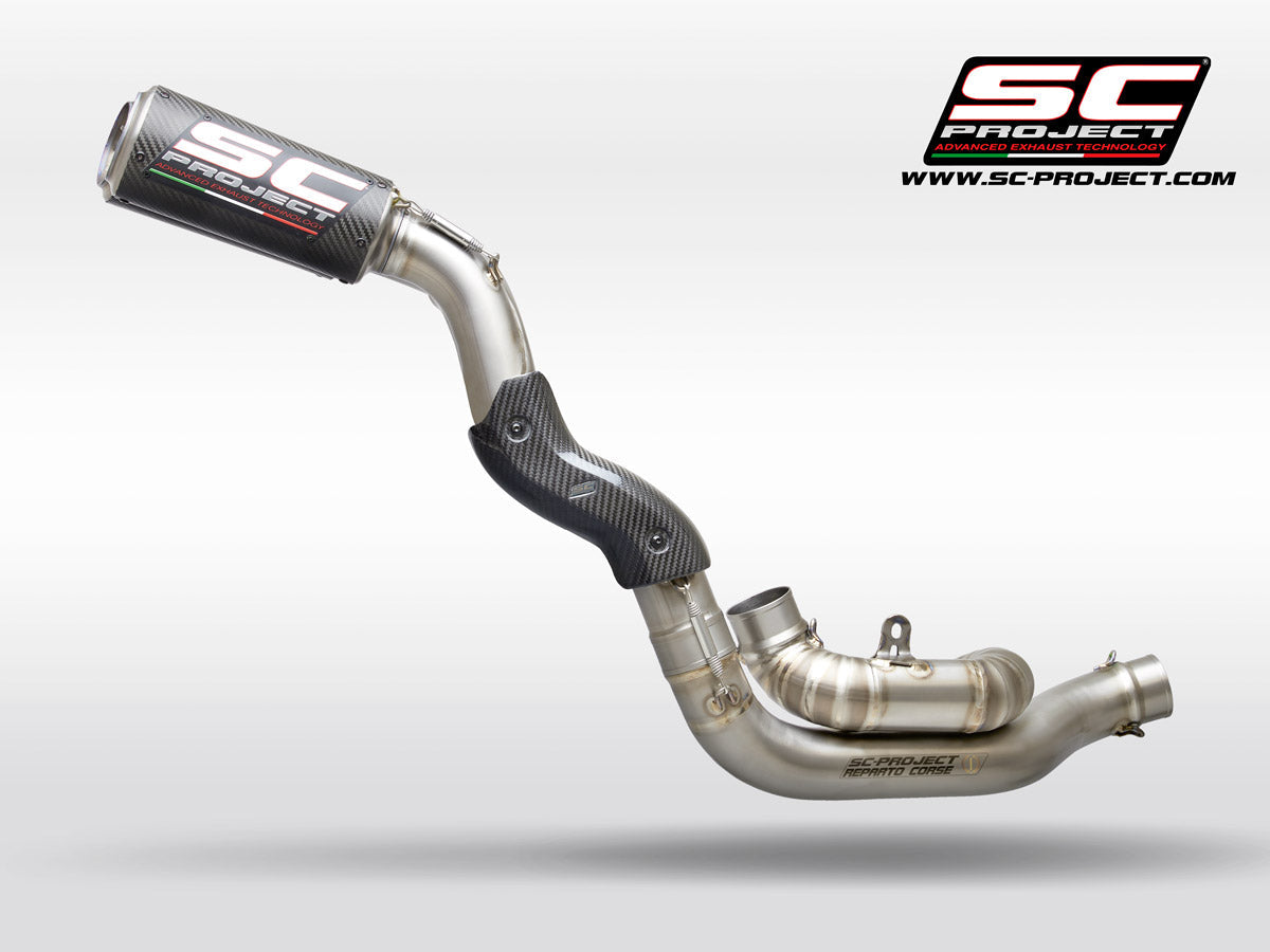 SC Project CR-T M2 2-1-2 Half Exhaust System for Ducati Streetfighter V4 2020